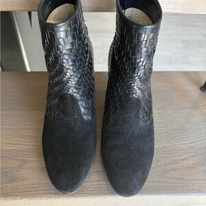 Cole Haan Women’s Black Woven Leather boots
